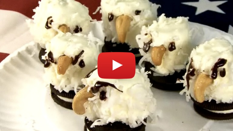 Video of the Week: Celebrate 4th of July by Making This Adorable Bald Eagle Treats Recipe