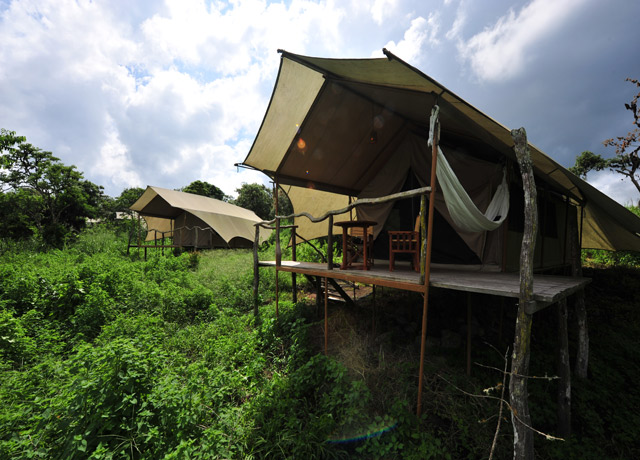A tent at the Galapagos Safari Camp