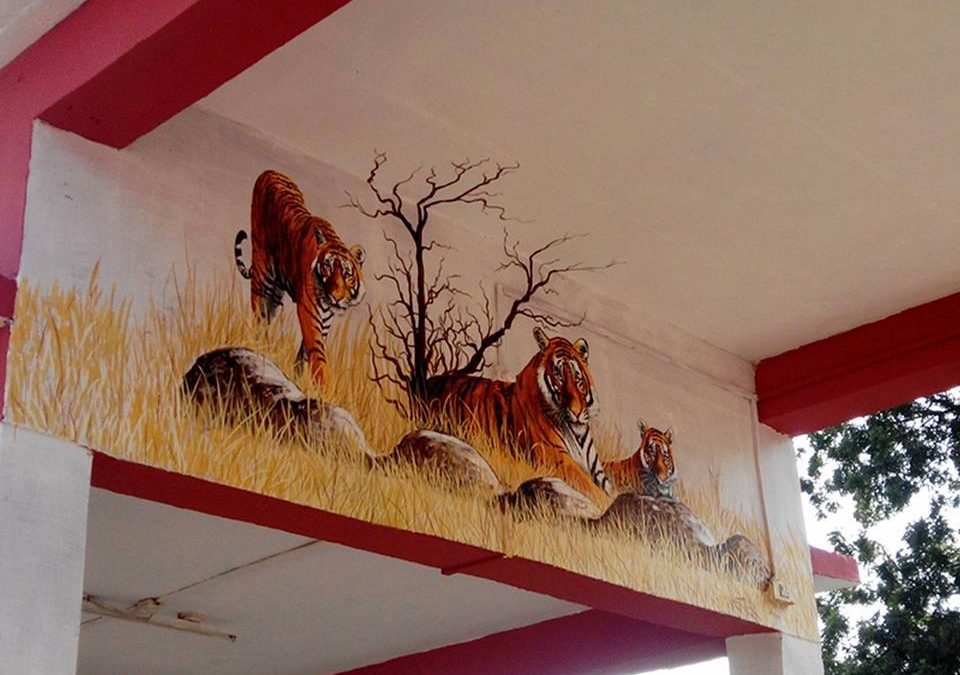 Tigers and Jungle Scenes Decorate Indian Train Station to Inspire Conservation