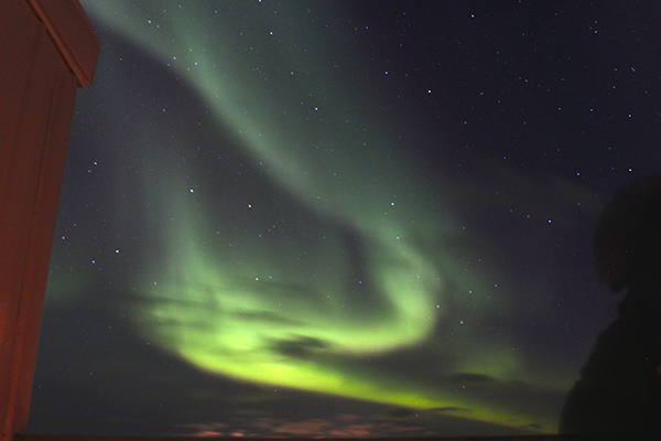 Green Glimmer of the Northern Lights