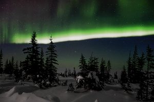 The Northern Lights as seen from Churchill, Manitoba, Canada