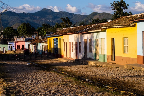 Colorful buildings in Trinidad, Cuba