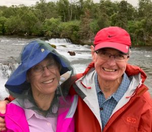 Couple at Brooks Falls, Katmai National Park, Alaska