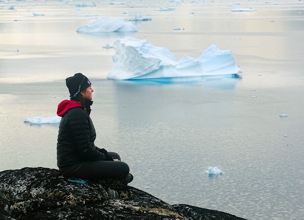 Meditating in East Greenland