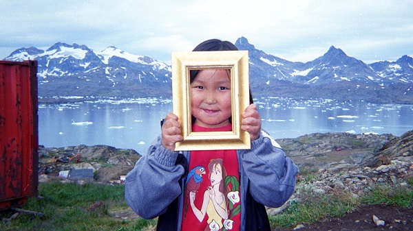 Child in the mountains