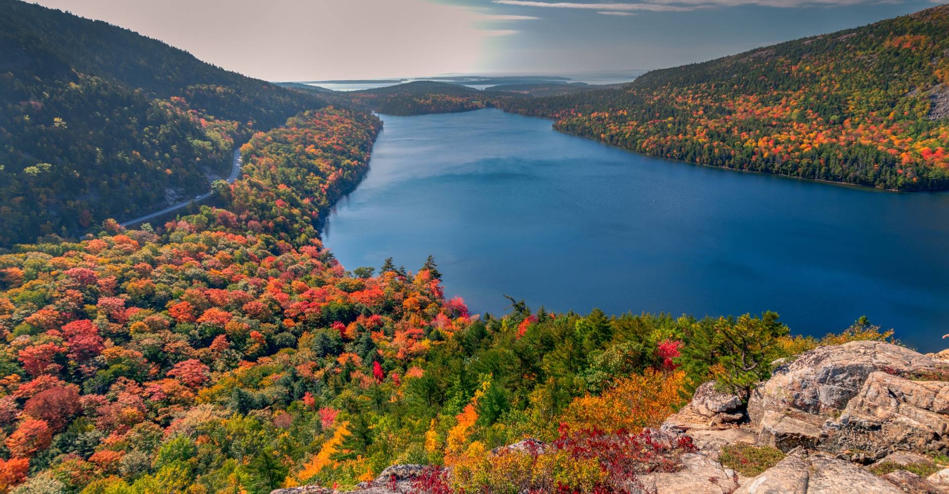 Fall foliage in Acadia National Park, Maine
