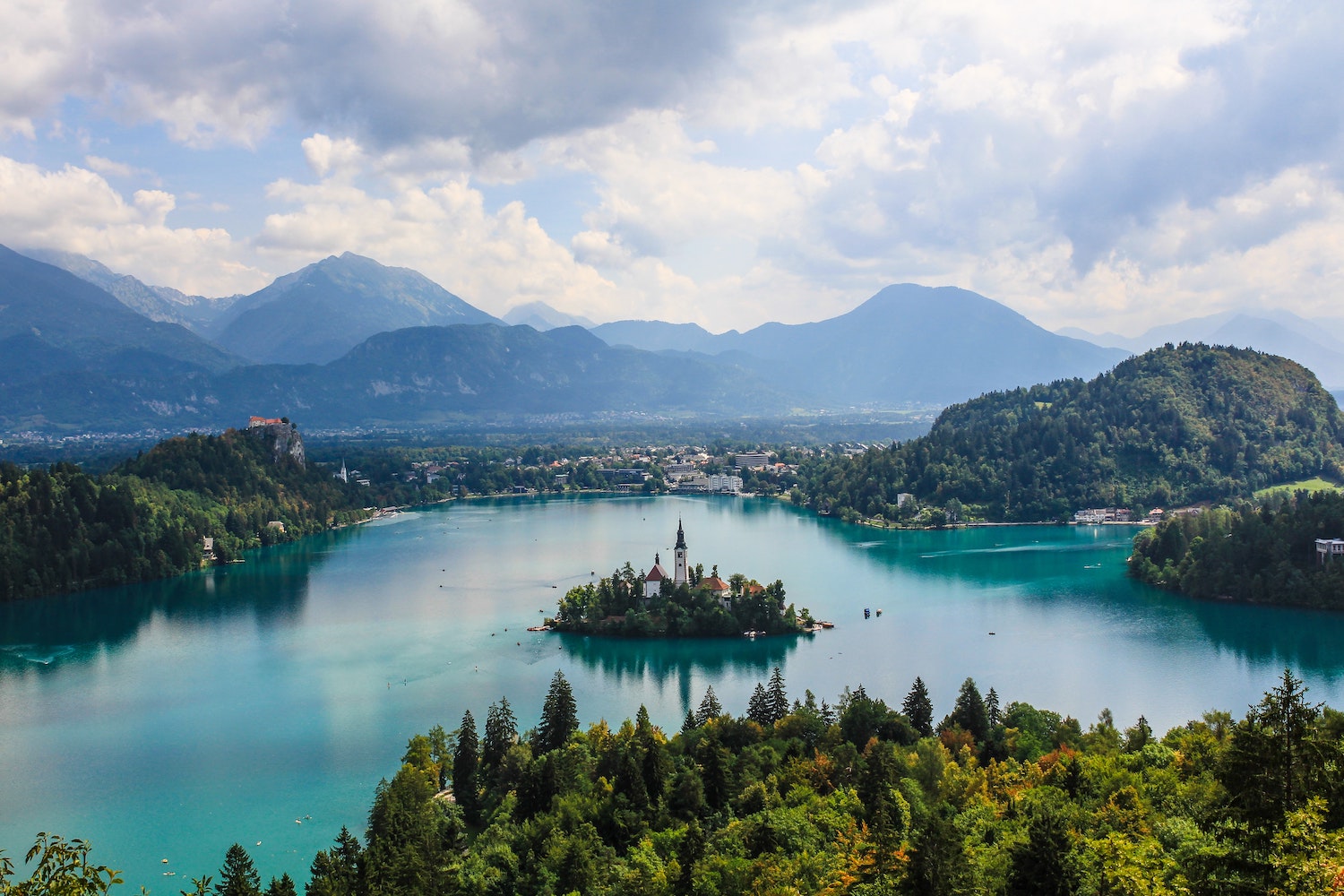 Lake Bled in Slovenia.
