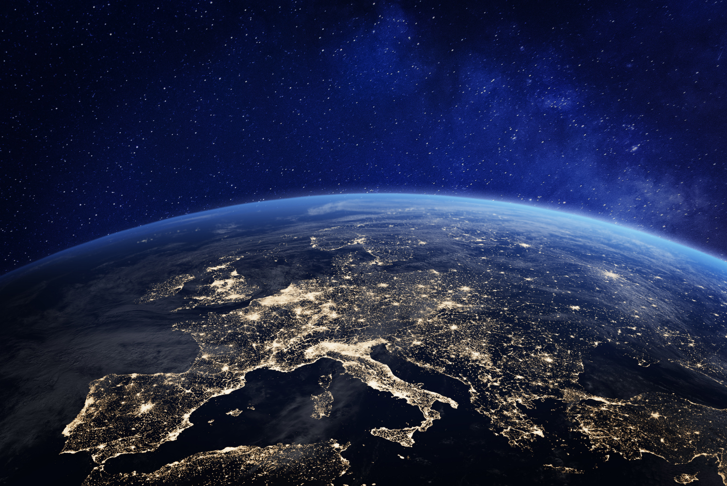 Aerial view of the Earth