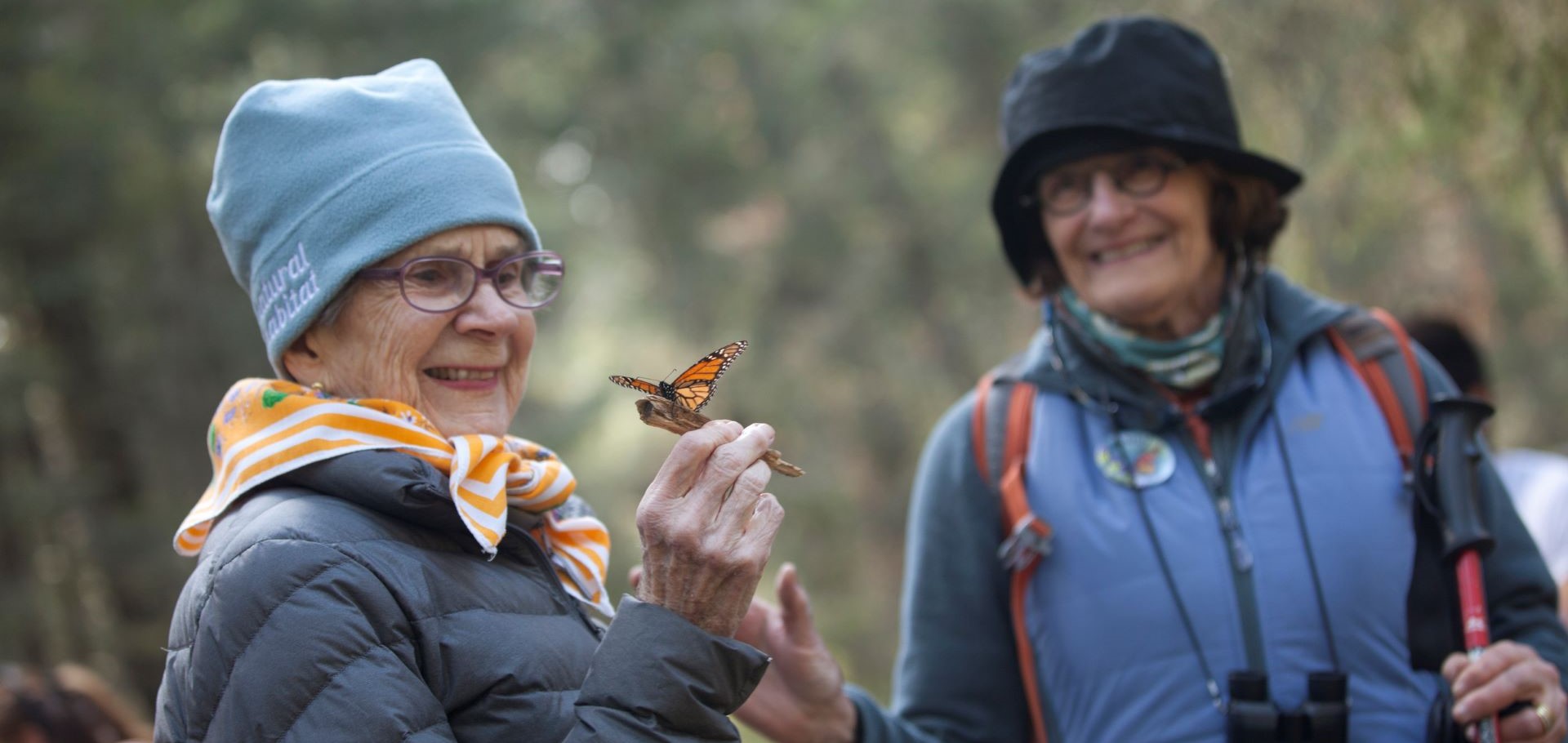 Women with Monarch Butterflies