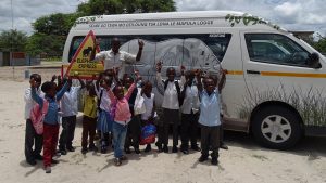 Ele Express Bus project—a program that provides safe bus transport through elephant corridors of Botswana’s Okavango Delta.