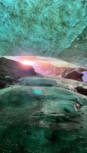 Ice cave in East Greenland