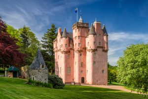 Craigievar castle in Scotland