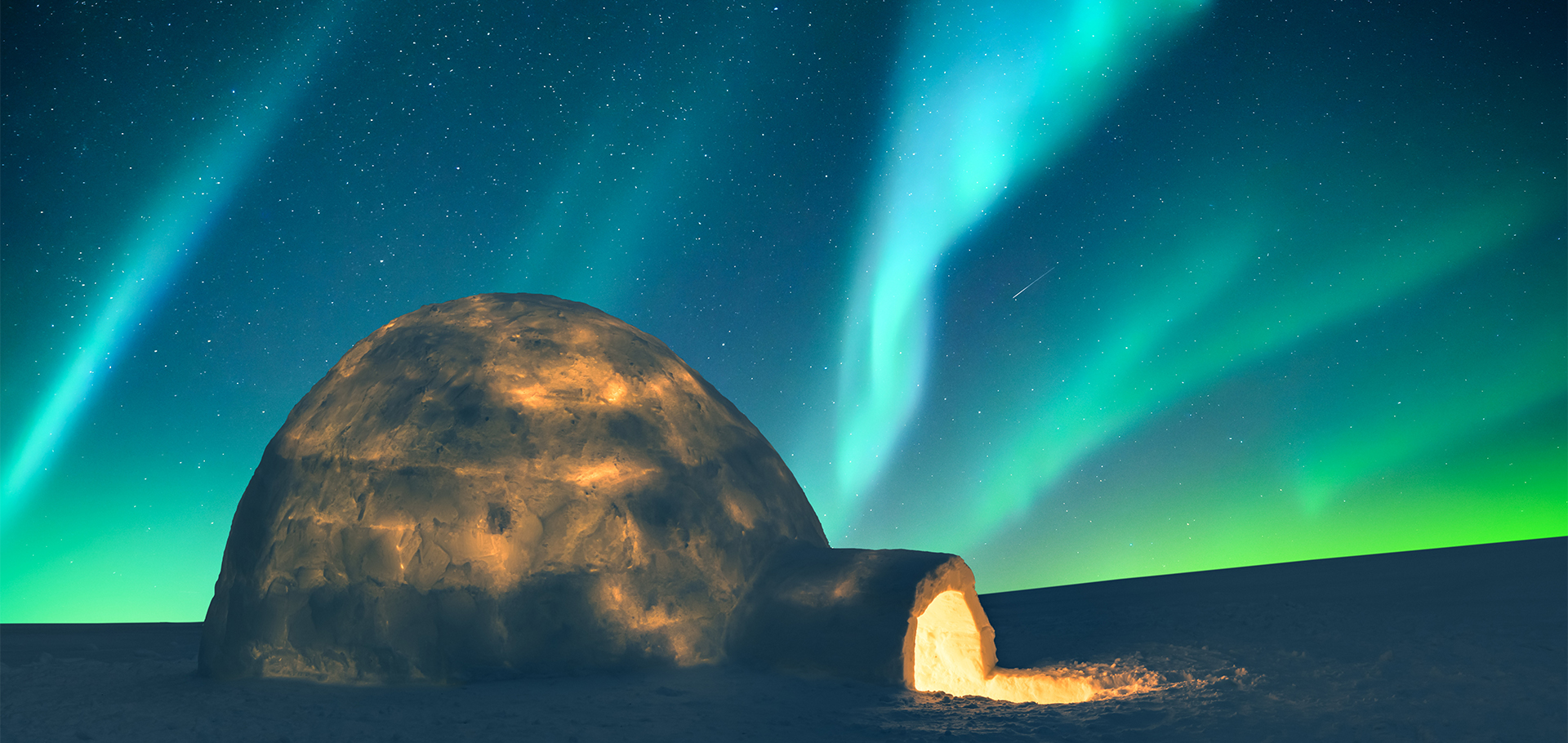 igloo northern lights aurora borealis
