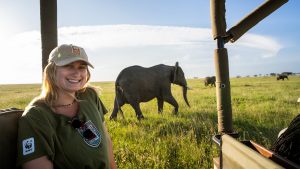 Nat Hab WWF female woman traveler African safari