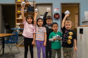 Nat Hab cooks breakfast for roughly 180 students (Pre-K to Grade 12) each month at the Churchill Community Complex Center