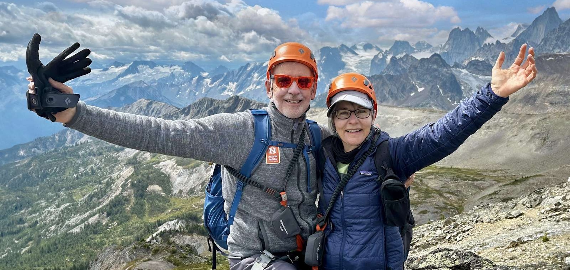 Nat Hab guests in the Bugaboos by Lori Kent