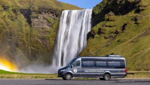 Natural Habitat Adventures Nat Hab van, waterfall, Iceland