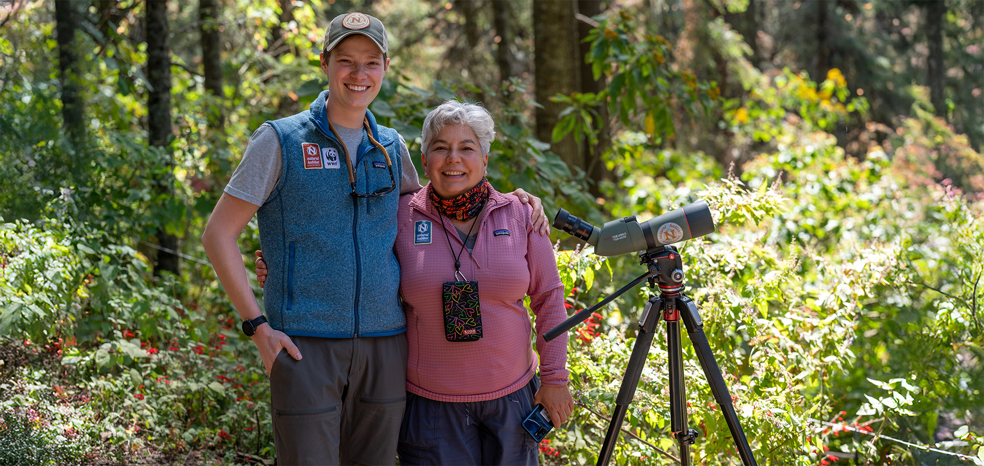 Nat Hab Expedition Leader Charlie Reinersten with Guest in Mexico