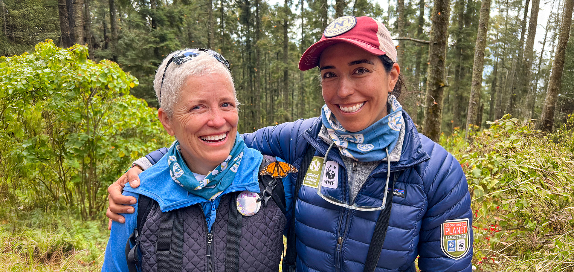 women enjoying nature travel