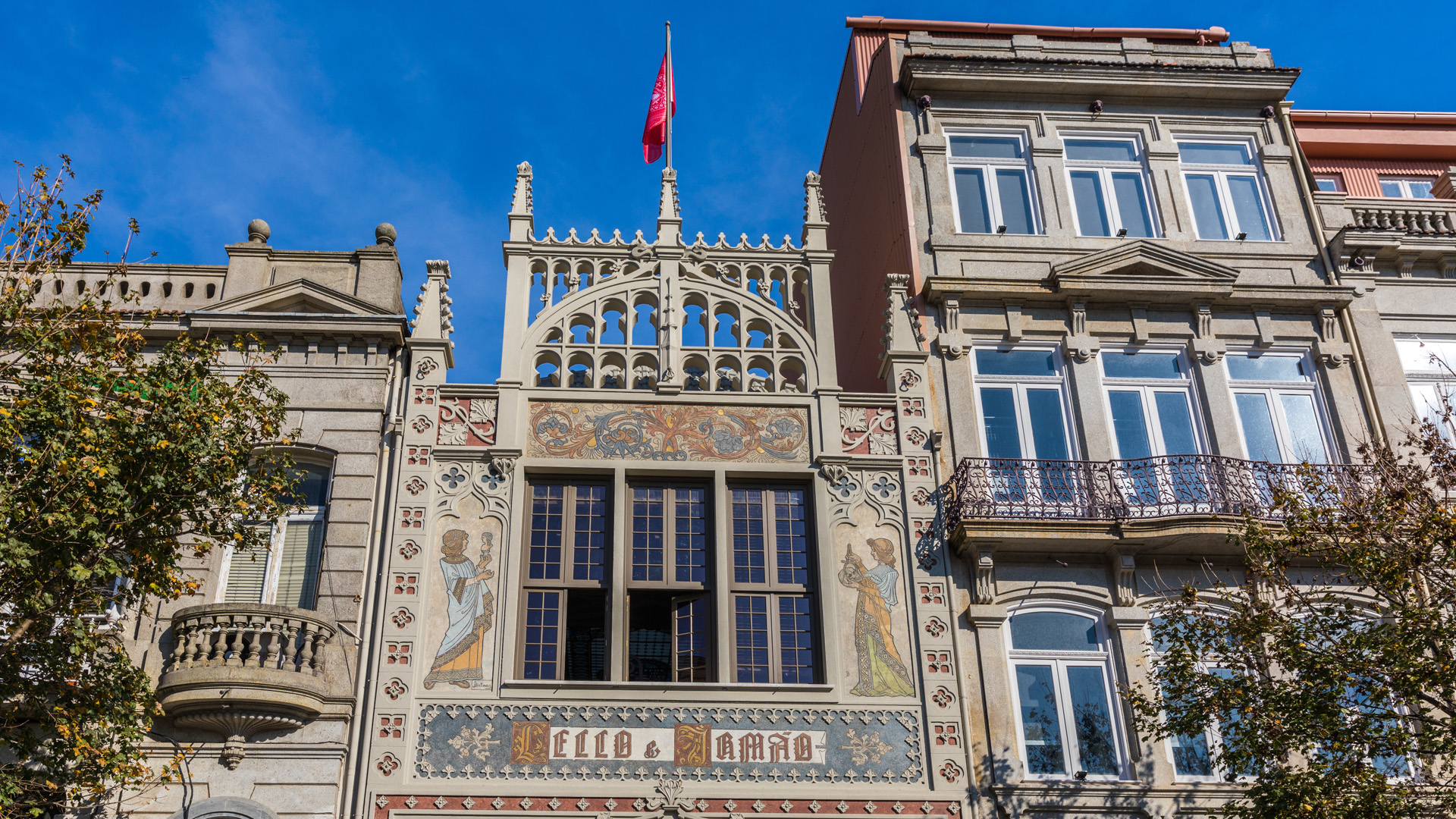 Porto, Portugal - November 17, 2017: View of Livraria Lello bookstore, Porto, Portugal