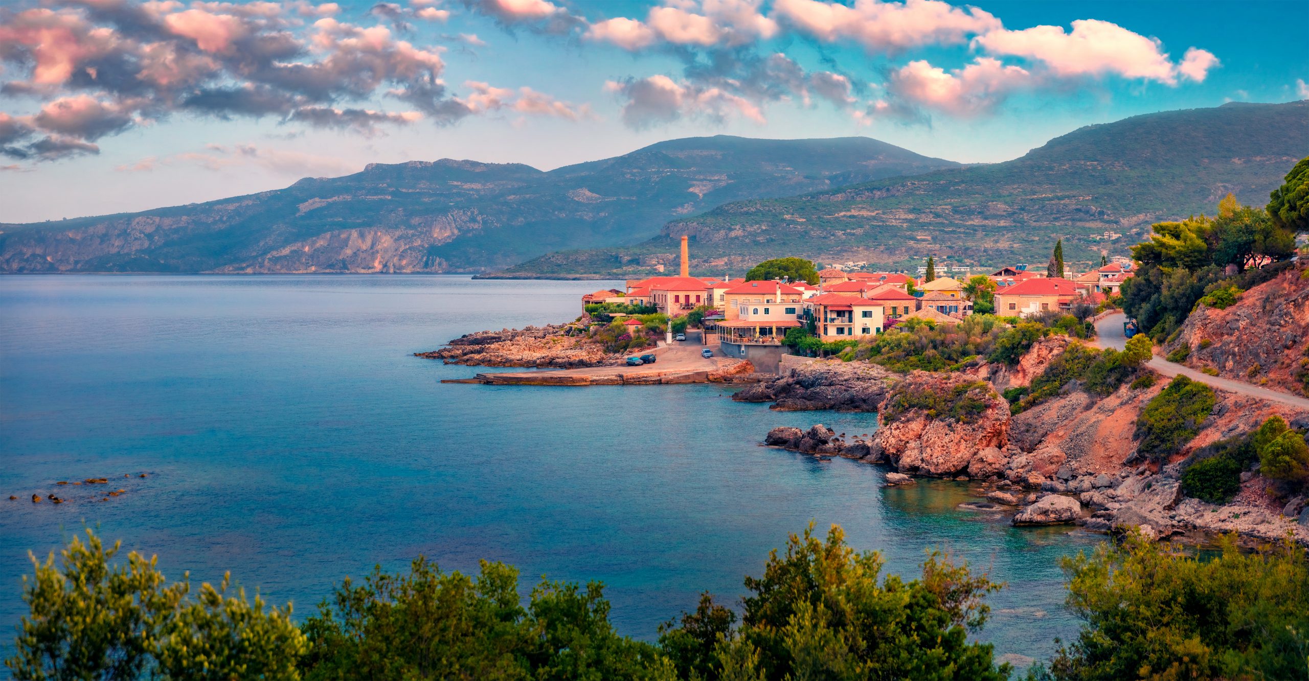 Kardamyli, Mani, Greece located in the Messenian Mani area. It is one of the most beautiful places to visit in Greece, Europe